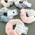 Peluş Yumuşak Tüylü Scrunchie Pastel Renkler Hediye Lastik Toka