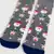 Yılbaşı Çorap Gri Noel Baba Ve Geyik Yeni Yıl Çorabı
