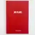 Big Plans Planner Süresiz Haftalık Planlayıcı İş Hediyesi Defter Kırmızı