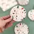 Terrazzo Desen Yuvarlak Bardak Altlığı