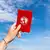 Explore The World Dünya Kırmızı Pasaport Kılıfı