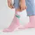 Çiçekli Zarif Kore Tarzı Kadın Soket Pembe Çorap