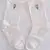 Papatya Nakışlı Kore Tarzı Kadın Beyaz Soket Çorap
