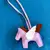 Lila Charm Çanta Unicorn Anahtarlık