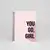 N0122 A5 Tasarım Spiralli Defter - You Go Girl