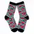 Çorap N385 - Siyah Çizgili Kiraz Çorap