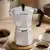 Metalik Gri Moka Pot - Ocak Üstü İtalyan Espresso Makinesi