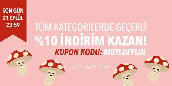 Eylül İndirim kuponu