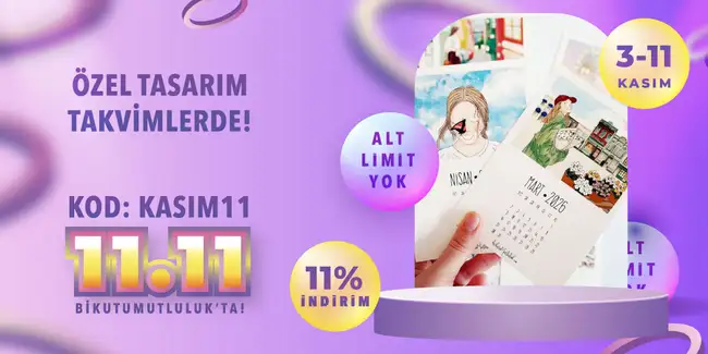Özel Tasarım Takvimlerde Efsane Kasım İndirimi!