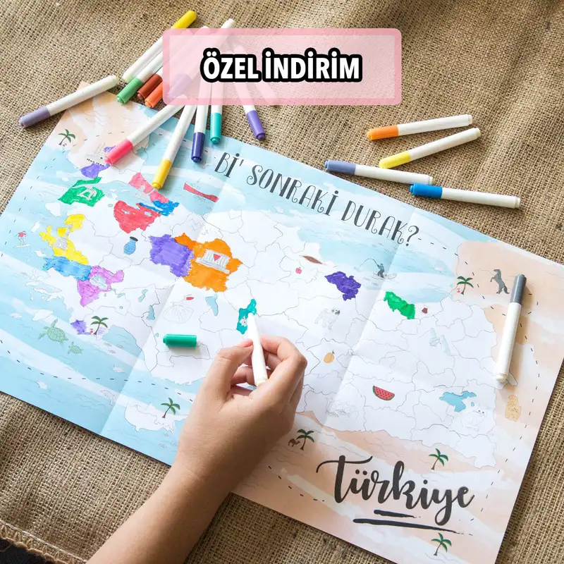 Boyanabilir Bi Sonraki Durak Türkiye Haritası