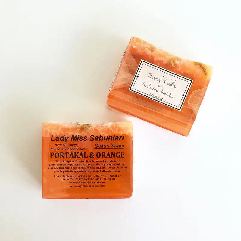 Portakal Sabunu %100 El Yapımı Natural Gliserinli Sabun