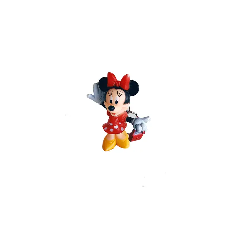 Minnie mouse kırmızı çantalı fare anahtarlık