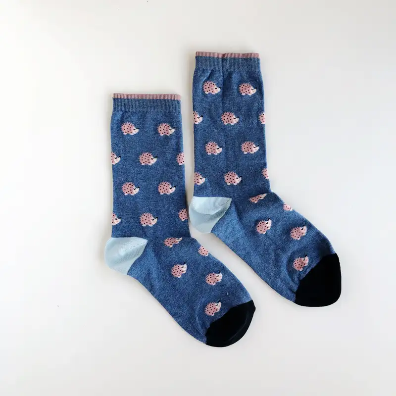 Çorap N016 Mavi Kirpiler çorap