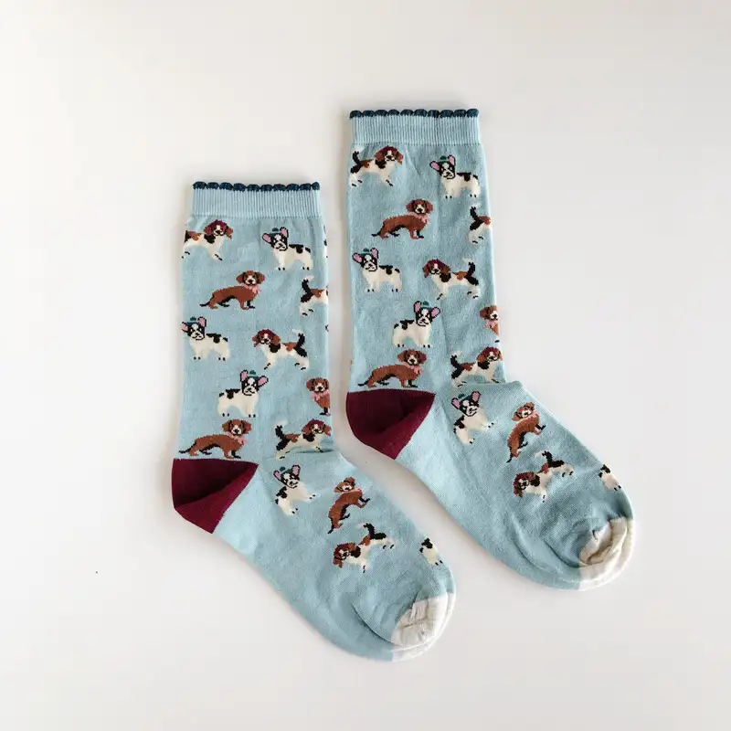 Çorap N100 Açık Mavi Köpek Çorap