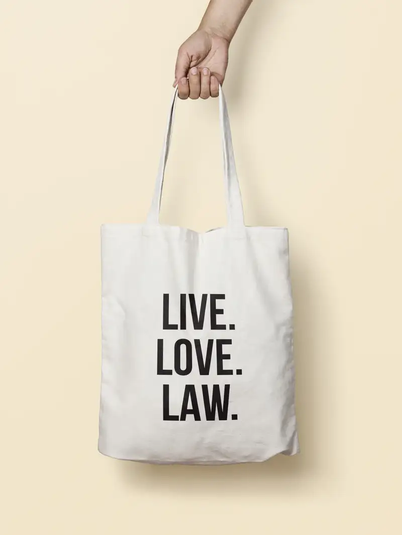 Avukat hediyeleri - live love law avukat bez çanta
