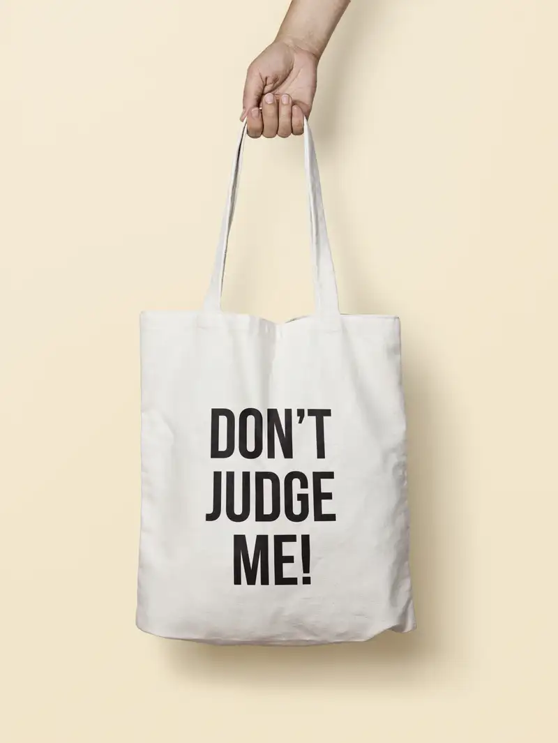 Avukat hediyeleri - dont judge me avukat bez çanta