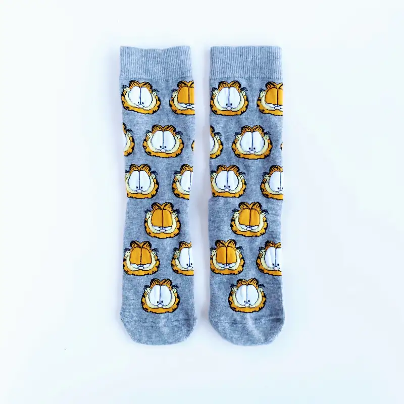 Çorap N161 - Garfield Gri Çorap