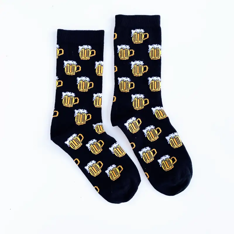 Çorap N183 - Köpüklü Bira Siyah Çorap