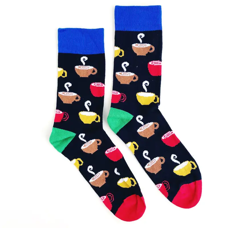 Çorap N037 - Yeşil Topuklu Mocha Çorap