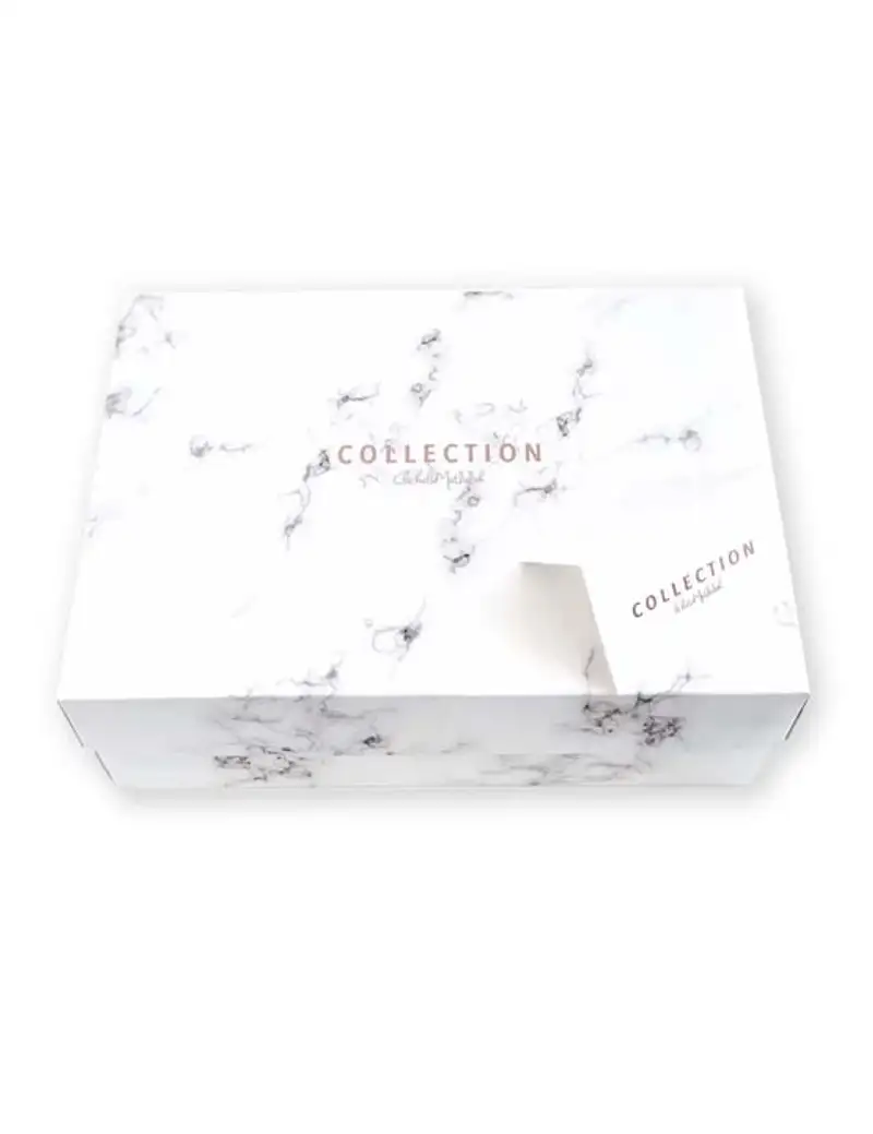 Beyaz Mermer Collection Bikutumutluluk Hediye Kutusu ( sadece kutu)